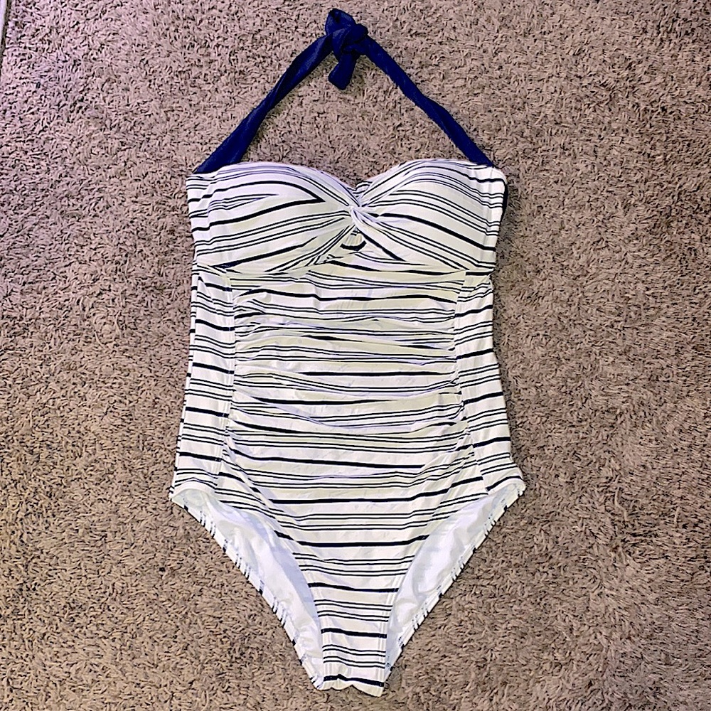 Moontide twist halter one piece swimsuit